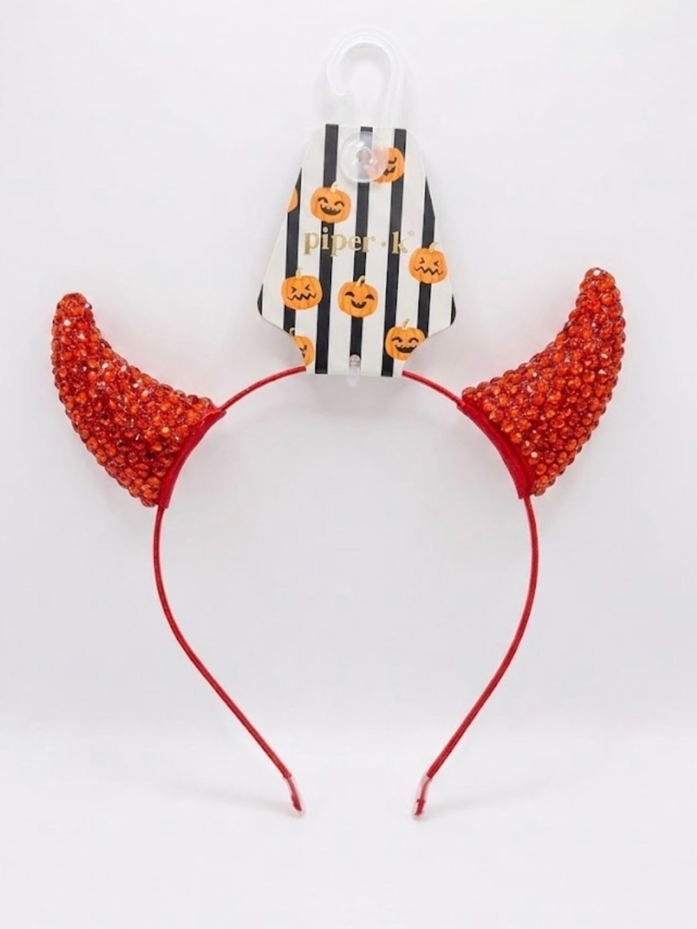 NWT ⚜️♥️⚜️ Piper K Devil Horns Headband in Fire Red
